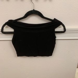 Off the shoulder crop top